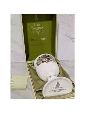A Royal Doulton Limited Edition First Day Of Christmas Porcelain Goblet Boxed